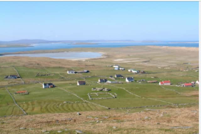 Borve in Berneray where Charles lived and worked as a crofter in 1987. PIC: Creative Commons.