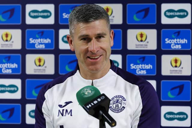 Nick Montgomery takes his Hibs team to Inverness in the Scottish Cup this weekend.