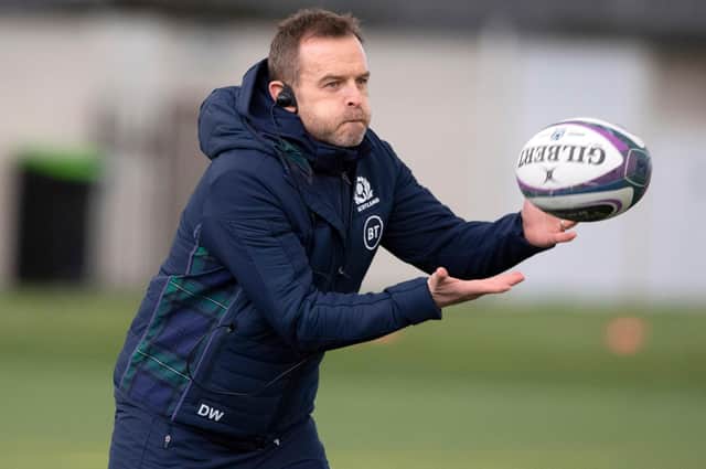 Scotland forwards coach Danny Wilson is taking over at Glasgow Warriors.