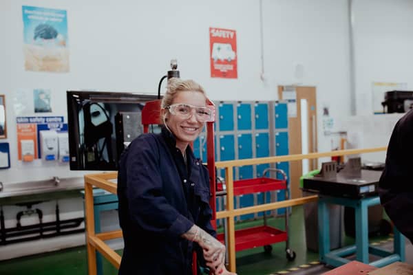 A student studying an apprenticeship