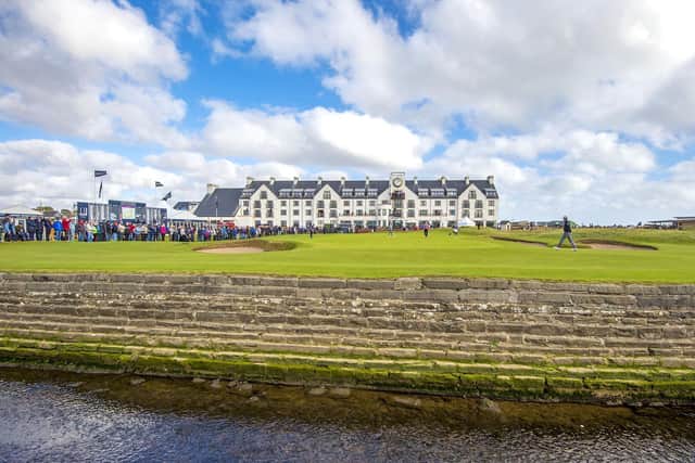 The 18th green at Carnoustie.