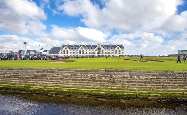 The 18th green at Carnoustie.