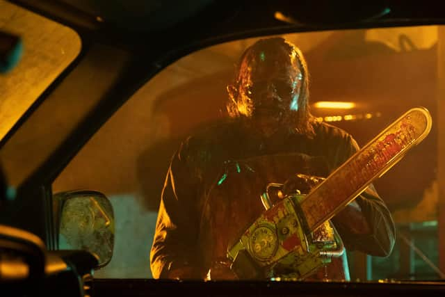 Leatherface is back, with Netflix's The Texas Chainsaw Massacre 2022. Photo credit: Yana Blajeva / ©2021 Legendary, Courtesy of Netflix.