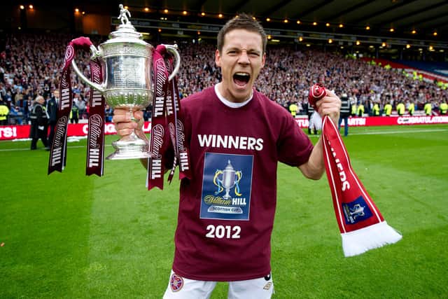 Black won the Scottish Cup with Hearts in 2012.