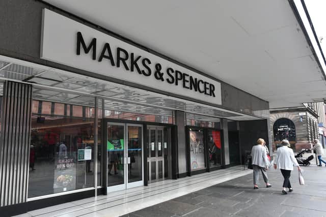 The Marks & Spencer store in Argyle Street, Glasgow. The recent cyber attack has left the business reeling (Picture: John Devlin)