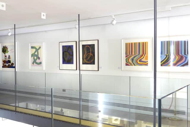 Installation view of Impressions: Selected works from Jerwood Collection at Edinburgh Printmakers PIC: Alan Dimmick