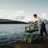 Chef, Michael Leathley on the Argyll coast in Scotland.