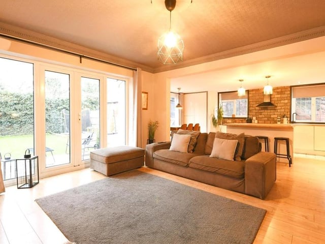 The heart of the home is an open-plan hub, which comprises a living room and a kitchen/diner. This bright and attractive living area includes French doors that lead out into the garden.