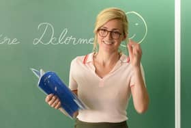 Julie Gayet as school-teacher Victoire in Torn moves to small-town France and reuintes with her big love