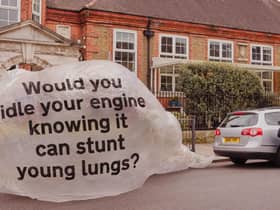 A poster for the Engine Off, Every Stop campaign in London