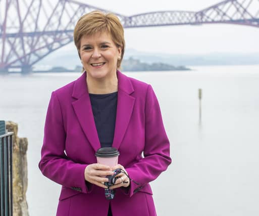 First Minister Nicola Sturgeon hit the streets of South Queensferry on Tuesday, April 20, with SNP candidate Sarah Masson who is running for Edinburgh Western (Photo: Lisa Ferguson).