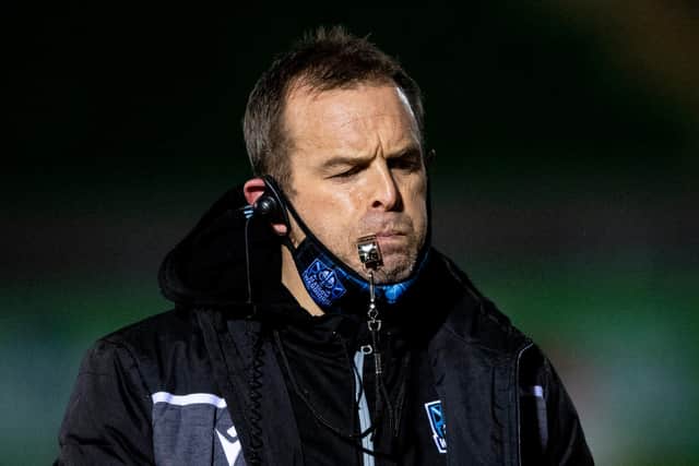 Warriors head coach Danny Wilson had a long debrief with his squad following the Benetton defeat. Picture: Ross MacDonald/SNS