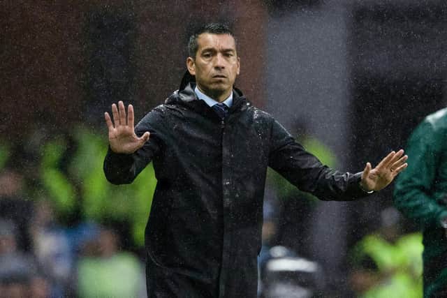 Rangers manager Giovanni van Bronckhorst is preparing for Saturday's match against Hibs.