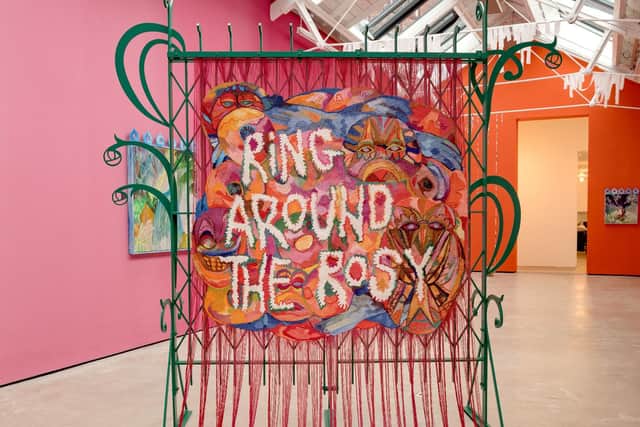 Ring Around the Rosy, by Alberta Whittle at the Modern Institute, Glasgow