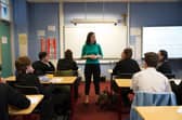 Teacher in a class