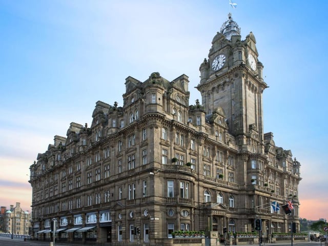 Occupying a prime spot on Edinburgh's Princes Street, the Balmoral is both a famous landmark and one of Scotland's most luxurious hotels. There's a Michelin-starred restaurant, a pool, a gym, sauna, a Turkish steam room, five treatment rooms and an exercise studio. Rooms come with spacious marble bathrooms and many have views over Edinburgh Castle and the Old Town. For an extra treat enjoy afternoon tea in Palm Court or sample a few of the over 500 whiskies at the SCOTCH bar.