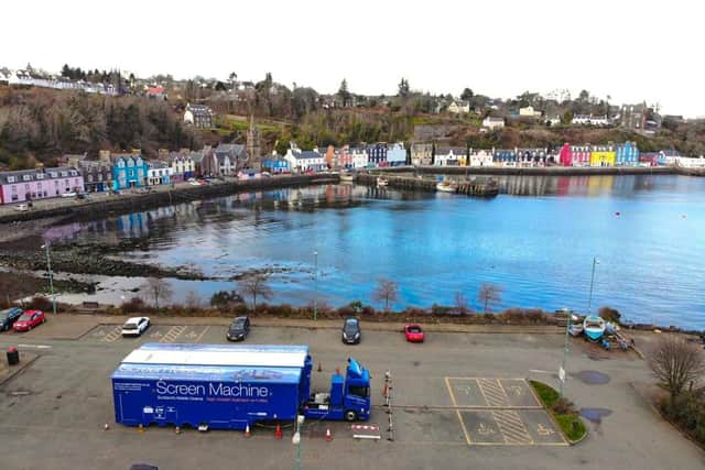 Tobermory, on the Isle of Mull, is among the locations visited by Scotland's Screen Machine service. Picture: Iain MacColl