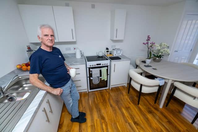 Jim Callaghan loves his new home.