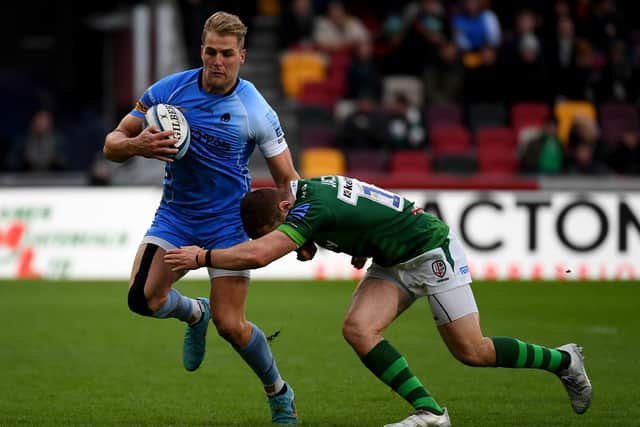 Duhan van der Merwe was sent off while playing for Worcester Warriors against London Irish. (Photo by Tom Dulat/Getty Images)