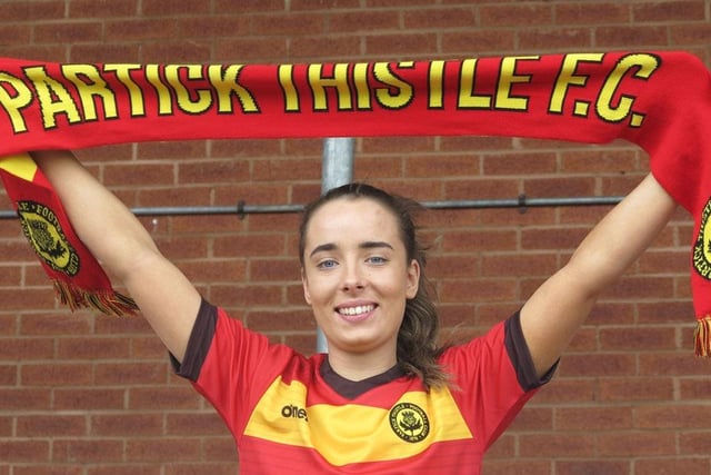 She was a stand out in the SWPL2 last season with Glasgow Women before making the short move to Partick Thistle - where she has been excellent for Brian Graham's side.
