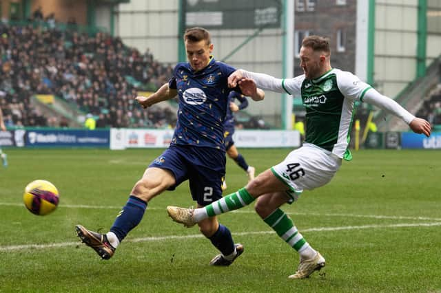 Lewis Mayo, left, is on loan at Kilmarnock from Rangers.