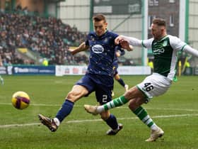 Lewis Mayo, left, is on loan at Kilmarnock from Rangers.