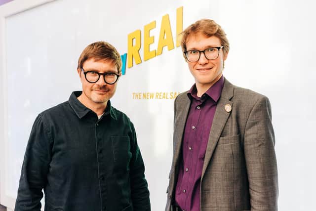 Prof Drew Hemment and Dr Matjaz Vidmar. Picture: Andrew Perry