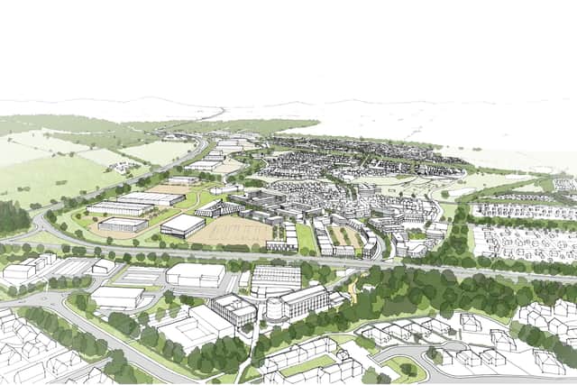 Perth & Kinross Council has given the thumbs-up to the site earmarked for 240 hectares of land on the western edge of the 'Fair City'. Picture: contributed.