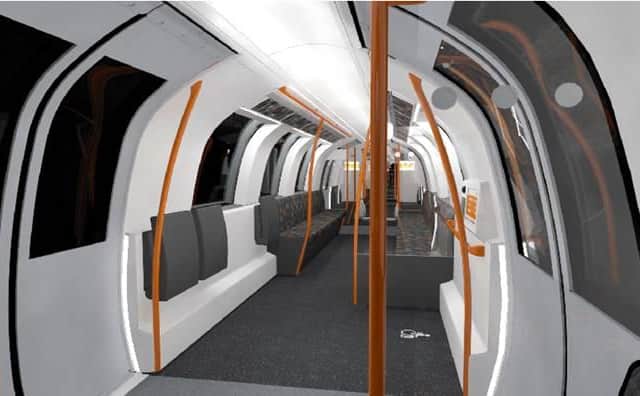 The new trains will be open plan rather than separate carriages. Picture SPT
