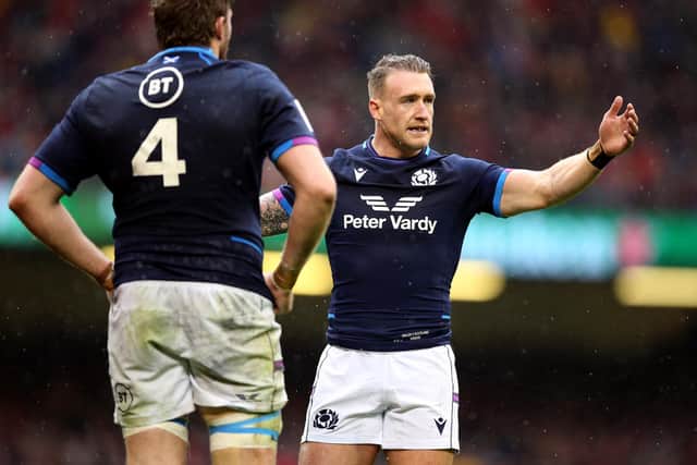Scotland's Stuart Hogg during the Guinness Six Nations defeat to Wales at the Principality Stadium, Cardiff.
