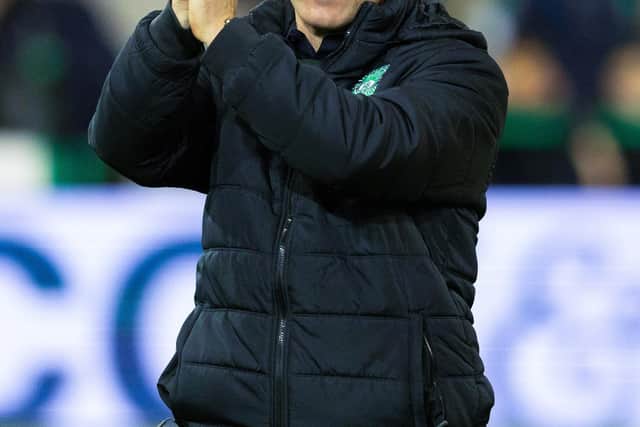 Hibs manager Nick Montgomery will need to trim his squad before making any new additions in January. (Photo by Mark Scates / SNS Group)