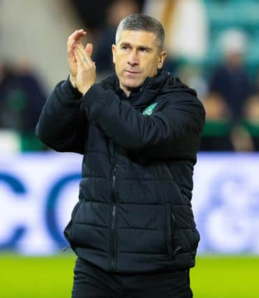 Hibs manager Nick Montgomery will need to trim his squad before making any new additions in January. (Photo by Mark Scates / SNS Group)