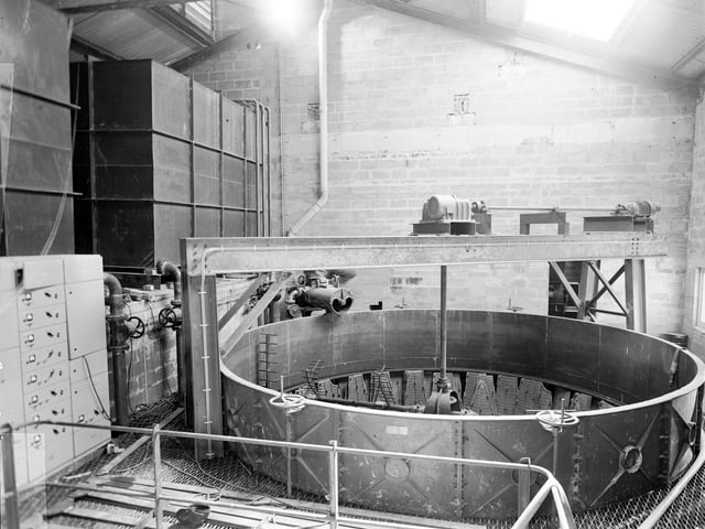 The interior of the Tomnavoulin Distillery, near Tomintoul, in May 1966.