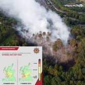 The fire service has issued its first wildfire warning of the year, with the risk rated “extreme” and “very high” on Friday and into the weekend.