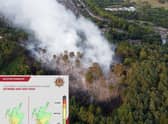 The fire service has issued its first wildfire warning of the year, with the risk rated “extreme” and “very high” on Friday and into the weekend.
