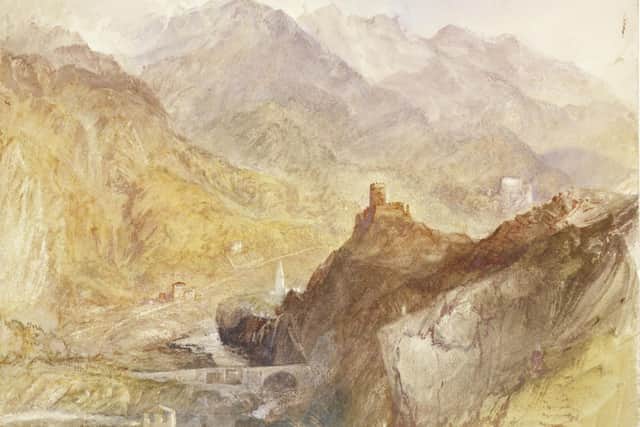Chatel Argent, in the Val d'Aosta, near Villeneuve, after 1836, by JMW Turner PIC: National Galleries of Scotland
