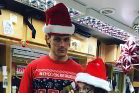 Outlander star Sam Heughan showing his support for the #CheckYerBawballs campaign last year.