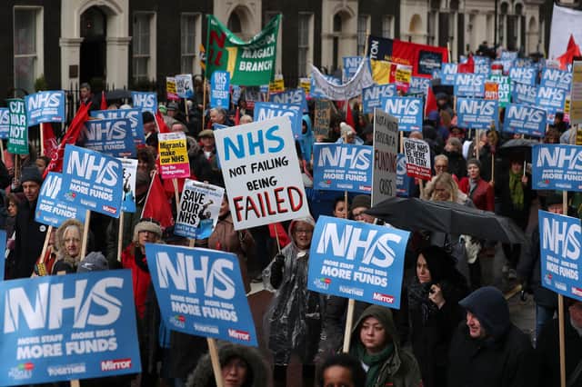 The public's faith in the NHS at times borders on the religious (Picture: Daniel Leal/AFP via Getty Images)