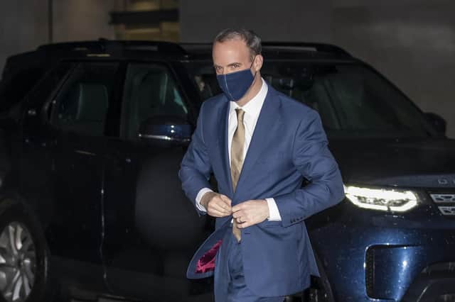 Foreign Secretary Dominic Raab admitted the talks could go on beyond today