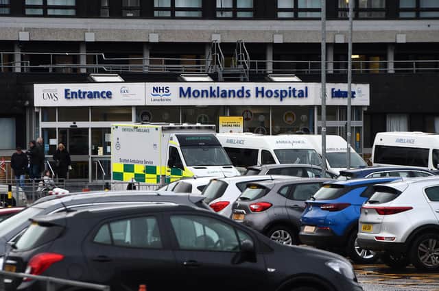 Monklands Hospital in Airdrie