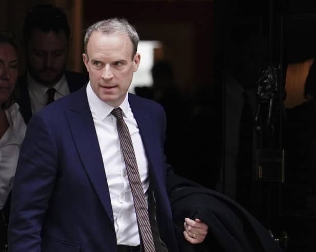 A Conservative peer said he thought Dominic Raab was “too big a talent” not to be back “in some capacity” following his resignation over bullying accusations.