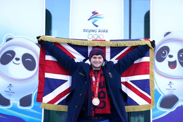 Great Britain's Bruce Mouat has been chosen to be the flagbearer in the Beijing Winter Olympics closing ceremony (Photo: Andrew Milligan/PA Wire).