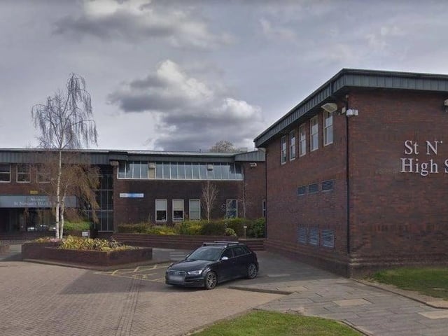 Coming in at number two on the list was St Ninian's High School, Giffnock