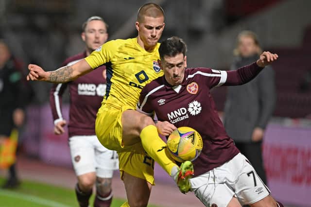 Harry Clarke spent the first half of the season on loan at Ross County.