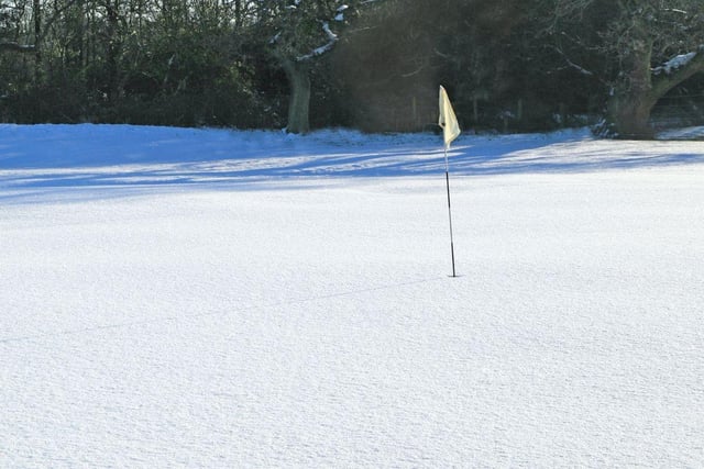 The first round of the 2001 BellSouth Classic in Georgia was postponed due to a rare snowstorm that blanketed the course.