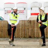 Chris Sinnet (senior site manager) and Lynsey Fotheringham (head of housing, West Lothian Housing Partnership). Picture: Ian Georgeson Photography