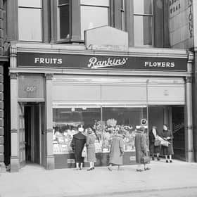 Rankins' Flowers and Fruit - New shop at 80 Princes Street Edinburgh  - Exterior