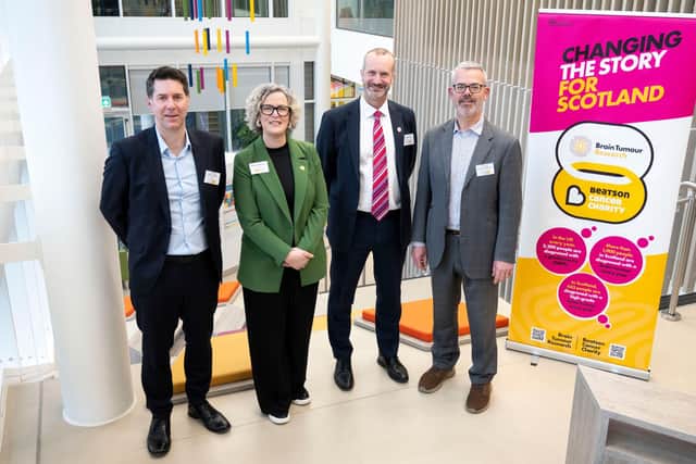 Professor Steven Pollard, Gillian Hailstones, Dan Knowles & Professor Anthony Chalmers