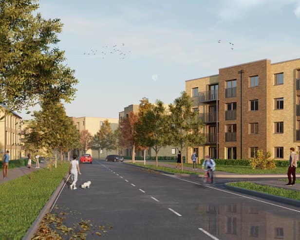 An image showing part of the overall masterplan for the Bridgewater Village development at South Queensferry.