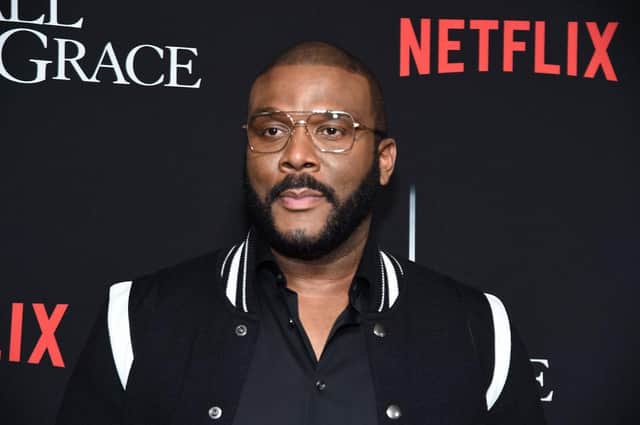 Tyler Perry offered Prince Harry and Meghan to stay at his LA home and make use of his security, after their royal security was revoked (Picture: Jamie McCarthy/Getty Images)